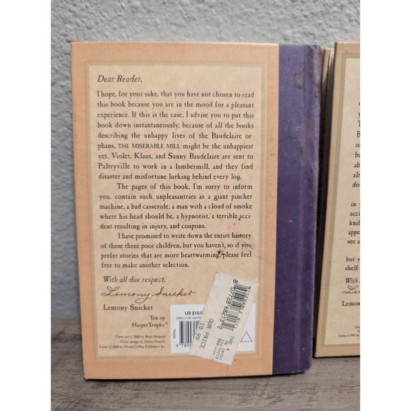 A Series of Unfortunate Events Books 1–4 Lemony Snicket HC Lot Bad Beginning - Picture 10 of 16